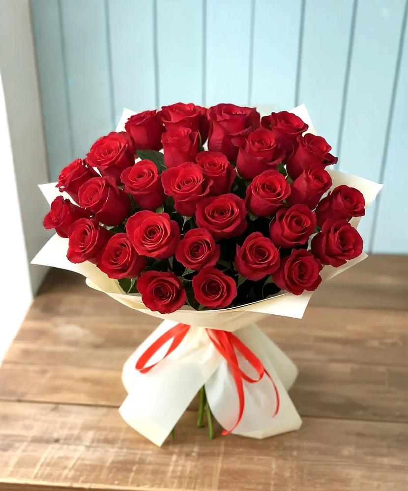 Букет 29 Красных роз в Ореховке