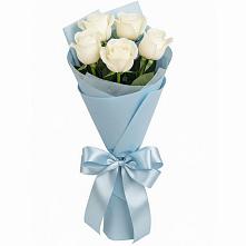 Букет 5 Белых роз Проуд #REPLACE_PRED# Ореховке
