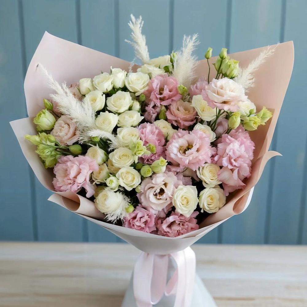 Букет цветов из: Альстромерии и Розы в Ореховке