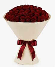 Букет 101 Бордовая роза Блэк Бакарра в Ореховке