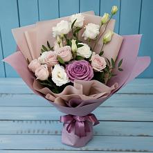Букет цветов из:  Розы и Лизиантусы #REPLACE_PRED# Ореховке