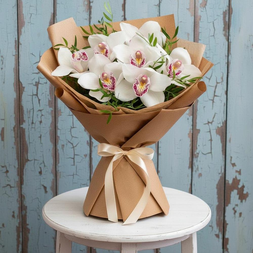 Букет цветов из: Орхидеи и Розы в Ореховке