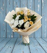 Букет цветов из:  Розы и Хризантемы в Ореховке
