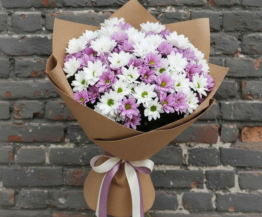 Букет цветов из: Хризантемы в Ореховке
