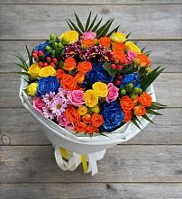 Букет цветов из:  Розы и Хризантемы в Ореховке