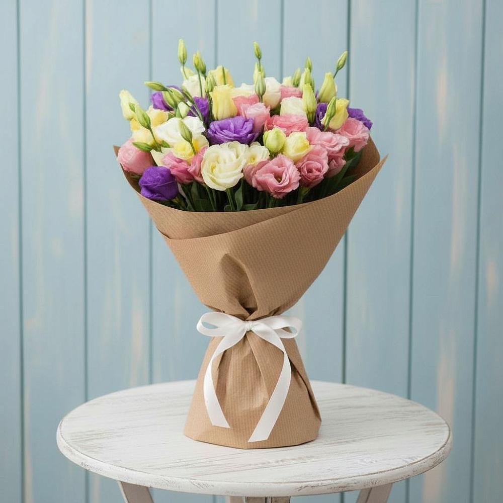 Букет цветов из: Лизиантусы в Ореховке