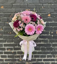 Букет цветов из:  Герберы и Хризантемы в Ореховке