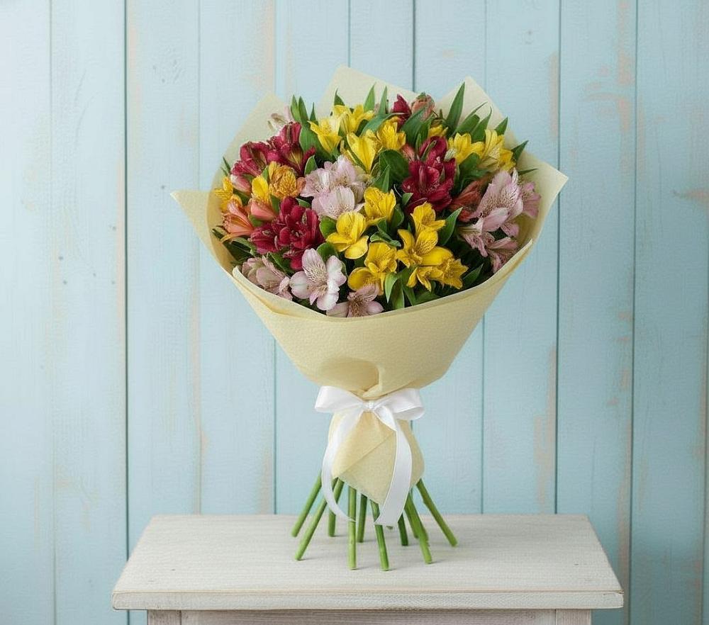 Букет цветов из: Альстромерии в Ореховке