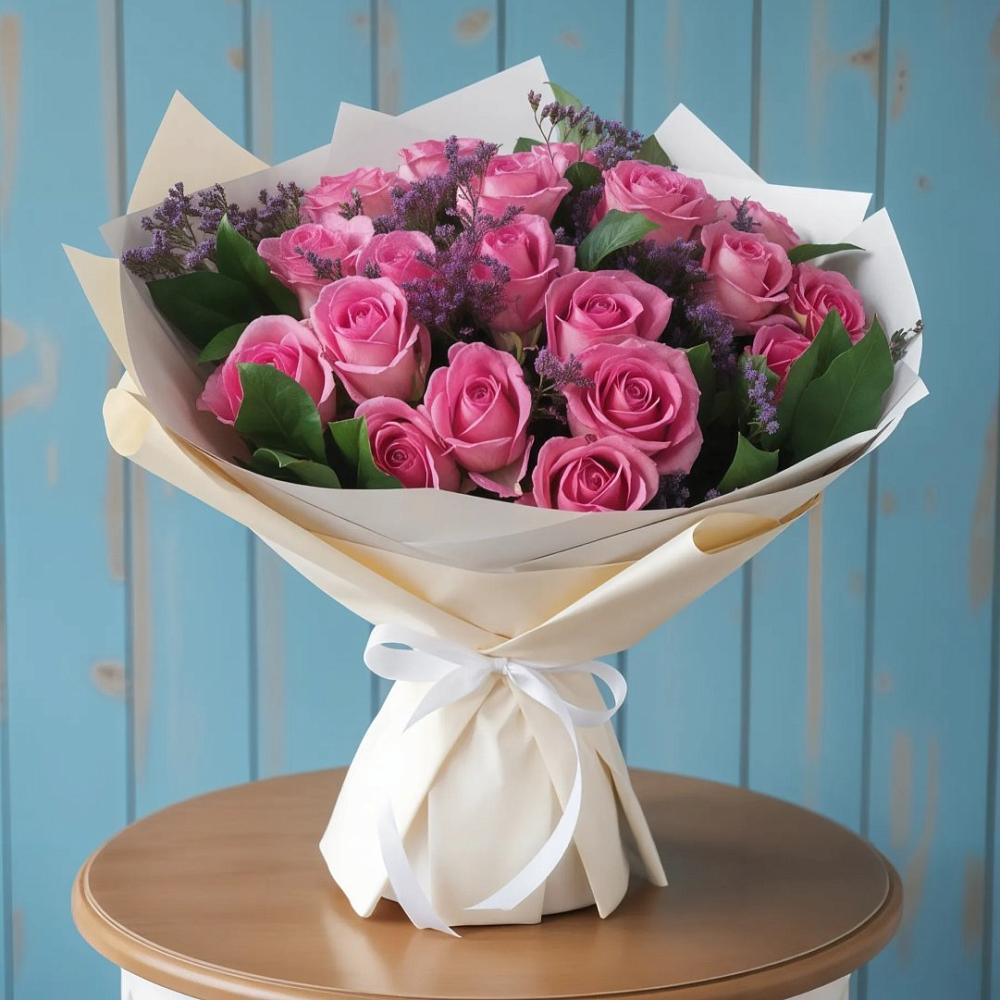 Букет цветов из: Розы в Ореховке