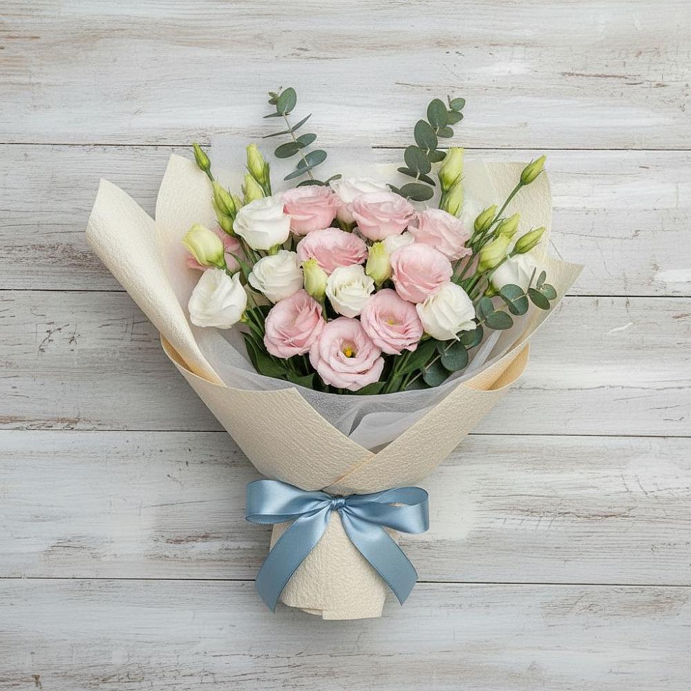 Букет цветов из: Лизиантусы в Ореховке